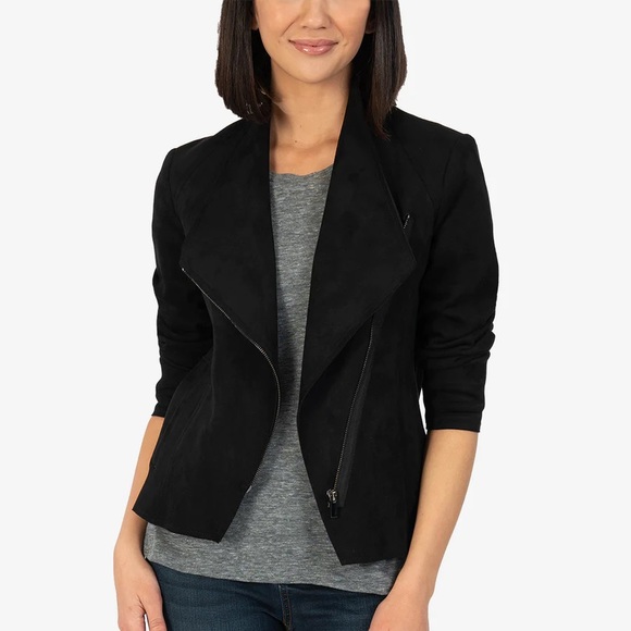 Kut from the Kloth Jackets & Blazers - Kut from the Kloth Carina Faux Suede Drape Jacket